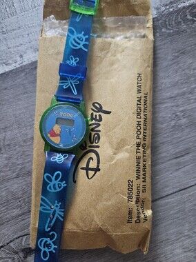 Winnie the Pooh Kids Digital Watch - Blue & Green